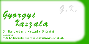 gyorgyi kaszala business card
